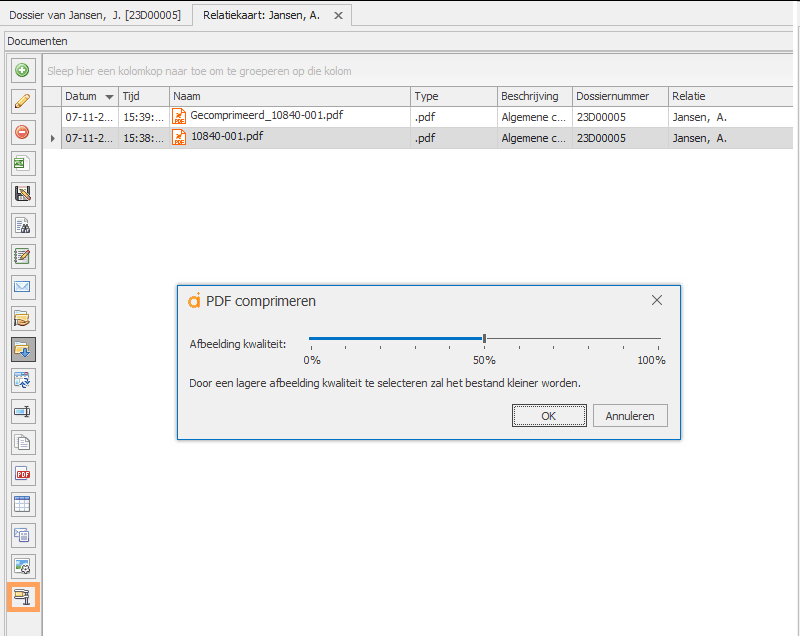 documenten comprimeren