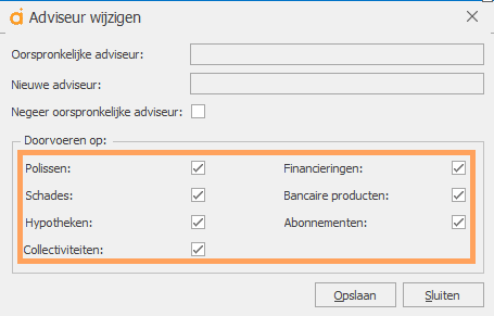 adviseur wijzigen