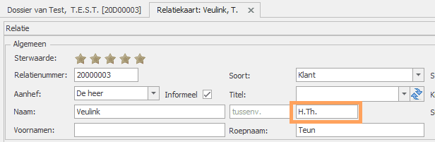voorletters Th op relatiekaart