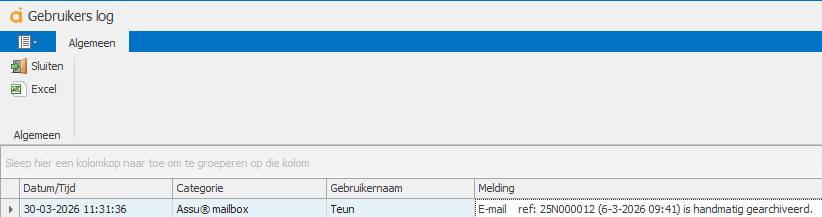 mailbox logging in Assu